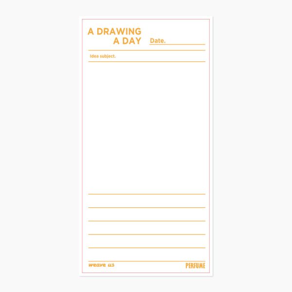 위브어스 x PERFUME IDEA FREE DRAWING 롱떡메모지