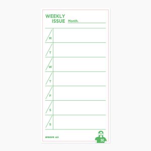 위브어스 x SEUNGNO WEEKLY 롱떡메모지