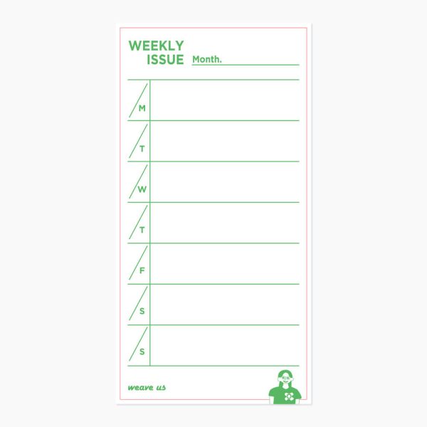 위브어스 x SEUNGNO WEEKLY 롱떡메모지