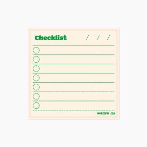 위브어스 x SEUNGNO CHECKLIST 떡메모지